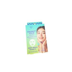 Mayim Coconut Palm Sheet Masks Hyaluronic Acid Hydrating 6 Count‎ Pack New